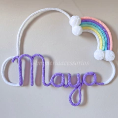 Porta Maternidade Tricotin Maya + Arco Íris - comprar online