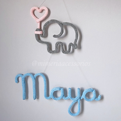Porta Maternidade Tricotin Maya + Elefante