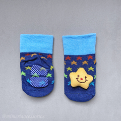Meia Baby Estrelas Azul - comprar online