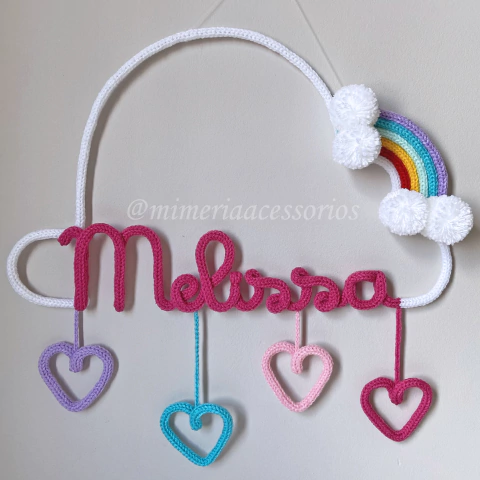 Porta Maternidade Tricotin Melissa + Chuva de Amor + Arco Íris - comprar online