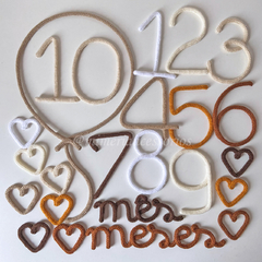 Kit Mesversário Básico + Coraçõeszinhos