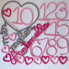 Kit Mesversário Completo Antonella + Coraçõeszinhos - comprar online