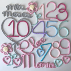 Kit Mesversário Completo Cloe Maria + Florzinhas - comprar online