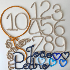 Kit Mesversário Completo João Pedro + Coraçõeszinhos