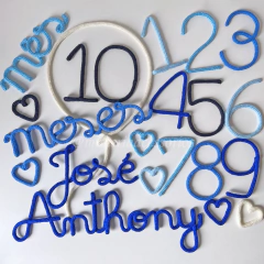 Kit Mesversário Completo José Anthony + Coraçõeszinhos - comprar online