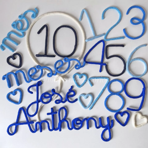 Kit Mesversário Completo José Anthony + Coraçõeszinhos - comprar online