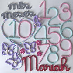 Kit Mesversário Completo Mariah + Borboletas
