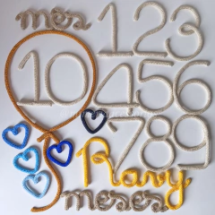 Kit Mesversário Completo Ravy + Coraçõeszinhos - comprar online