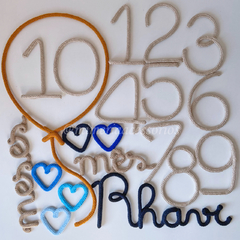 Kit Mesversário Completo Rhavi + Coraçõeszinhos
