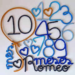 Kit Mesversário Completo Romeo + Coraçõeszinhos