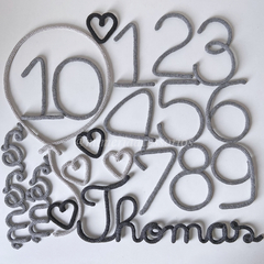 Kit Mesversário Completo Thomas + Coraçõeszinhos