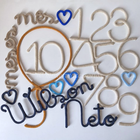 Kit Mesversário Completo Wilson Neto + Coraçõeszinhos - comprar online