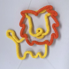 Porta Maternidade Tricotin Miguel + Leão - Mimeria Acessórios