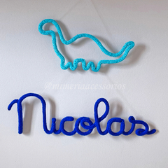 Porta Maternidade Tricotin Nicolas + Dinossauro