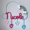 Porta Maternidade Tricotin Nicole + Chuva de Amor + Arco Íris