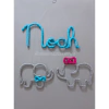 Porta Maternidade Tricotin Noah + Casal de Elefantes