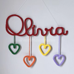 Porta Maternidade Tricotin Olívia + Chuva de Corações - comprar online