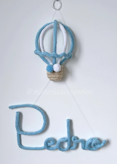 Porta Maternidade Tricotin Pedro + Balão - comprar online