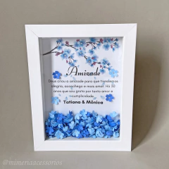 Quadro de Origami Cerejeira Amizade Azul - comprar online