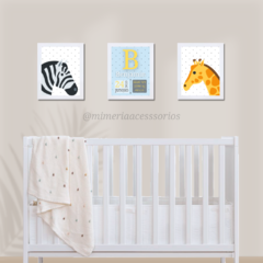Kit de Quadros Decorativos Safári