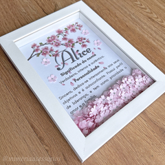 Quadro de Origami Cerejeira Significado Alice - comprar online