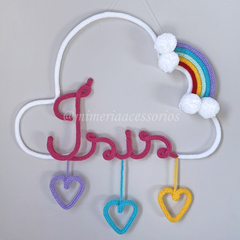 Porta Maternidade Tricotin Ísis + Chuva de Amor + Arco Íris