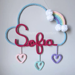 Porta Maternidade Tricotin Sofia + Chuva de Amor + Arco Íris - comprar online