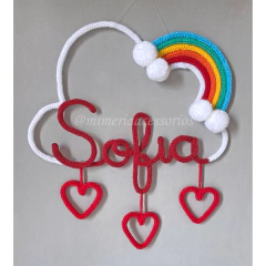 Porta Maternidade Tricotin Sofia + Chuva de Amor + Arco Íris - comprar online