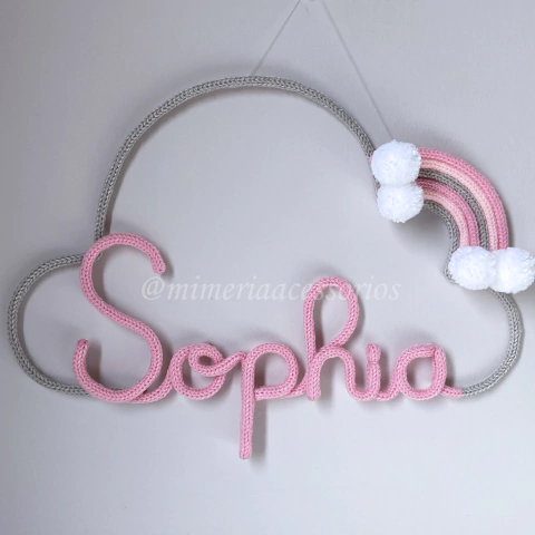 Porta Maternidade Tricotin Sophia + Arco Íris - comprar online