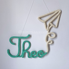 Porta Maternidade Tricotin Theo + Avião de Papel
