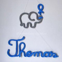 Porta Maternidade Tricotin Thomas + Elefante - comprar online