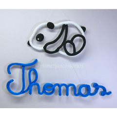 Porta Maternidade Tricotin Thomas + Panda