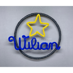 Porta Maternidade Tricotin Wilian + Aro + Estrela