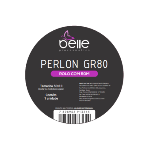Perlon para Depilar Belle Procosmetics 50x10cm Rolo C/50 Metros Gramatura 80