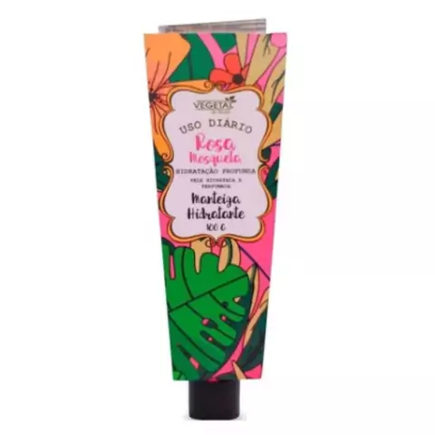 Manteiga Hidratante Vegetal do Brasil 100g Rosa Mosqueta