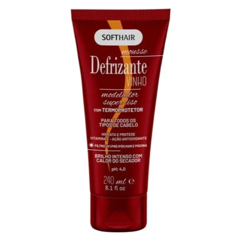 Defrizzante Vinho Soft Hair 250ml com Termoprotetor