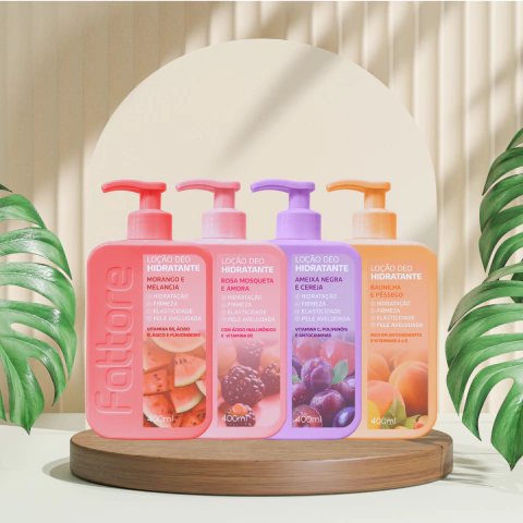 Loção Deo Hidratante Fattore 400ml Pele Aveludada LANÇAMENTO