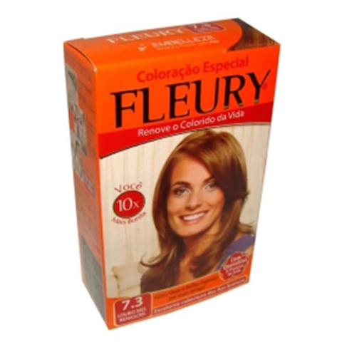 Tintura Tonalizante Fleury Líquida 60g Cor 7.3 Louro Mel Renascer