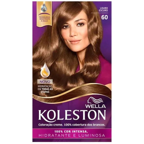 Tintura Koleston Coloração Creme 250g Cor 60 Louro Escuro