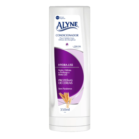 Condicionador Alyne Hydra-Liss Liso Perfeito 350ml Proteínas de Cereais