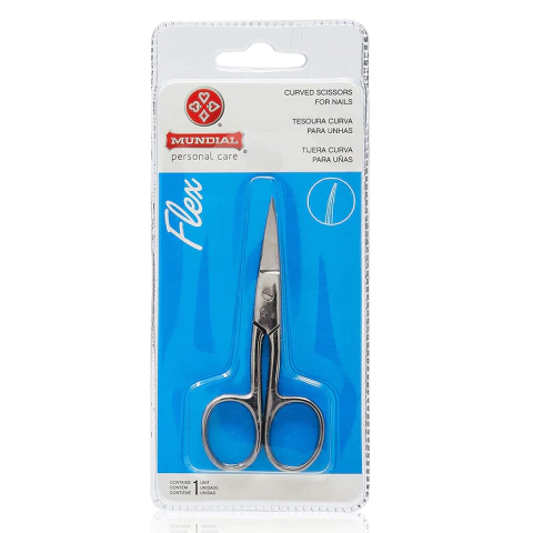 Tesoura Curva para Unha Mundial Flex 1 Unid BC-323 Personal Care