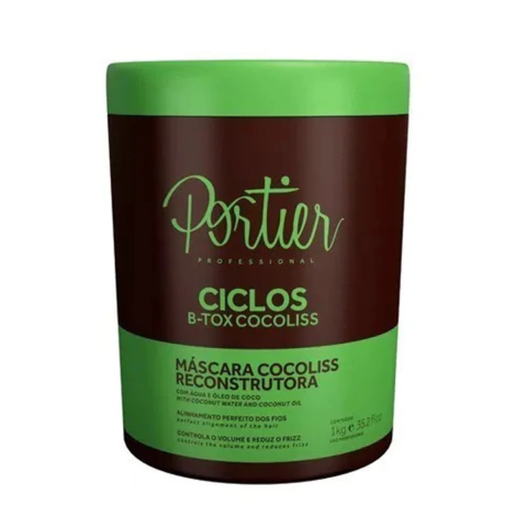 Máscara Capilar Portier Ciclos B-Tox Cocoliss 1Kg Reconstrutora Profissional