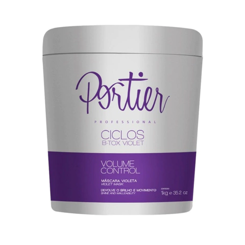 Máscara Capilar Portier Ciclos B-Tox Violet 1Kg Volume Control