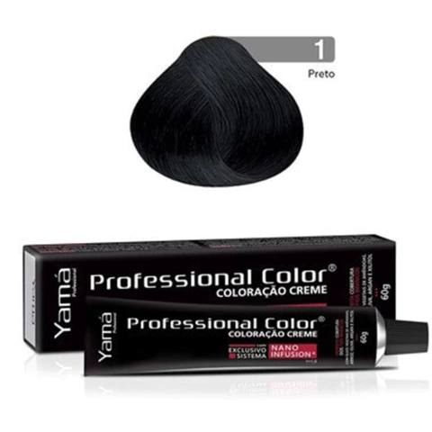 Tintura Yamá Professional Color Nano Infusion 60 g Cor 1.0 Preto