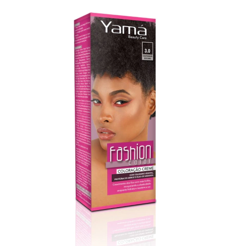 Tintura Mini Kit Yamá Fashion Color Beauty Care 60 g Cor 3.0 Castanho Escuro