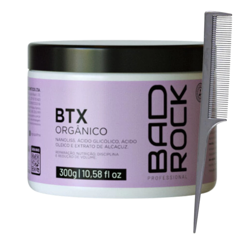 Kit Btox Hanova Bad Rock 300mL + Pente Comare Santa Clara