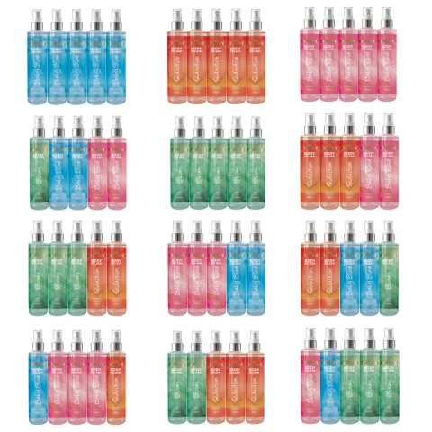 Kit Body Splash Fattore 260ml Perfume Todas as Fragrâncias 5 unidades LANÇAMENTO