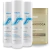 Kit Neutro Perolado Fattore - Shampoo, Condicionador, Leave-In (300ml cada) Neutro Perolado, Máscara Mandioca 1Kg Hidrat