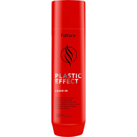 Leave-In Fattore Plastic Effect 300ml Reparação da Fibra Capilar Restaura Cabelos Danificados