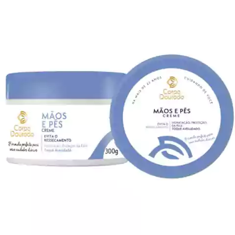 Creme de Tratamento Corpo Dourado Mãos e Pés 300g Hidratação